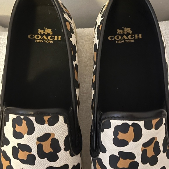 Coach Parkside Ocelot Leather slip on sneakers. - Picture 3 of 8